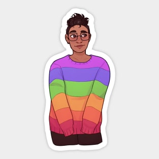 rainbow boy Sticker